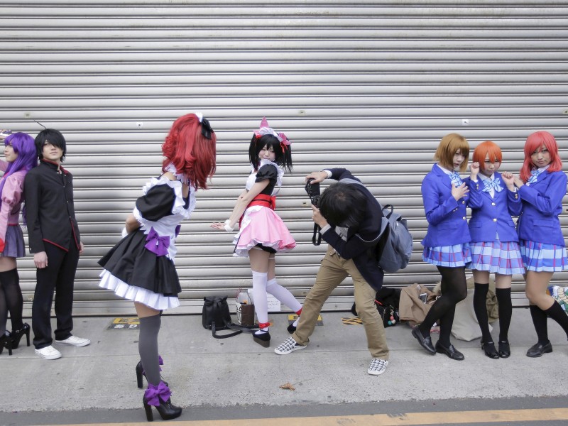 Cosplayer nennen sich die Fans in Verkleidungen.  