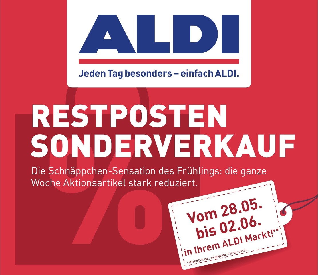 Diese Anzeige prangt vorne auf den Aldi-Magazinen.