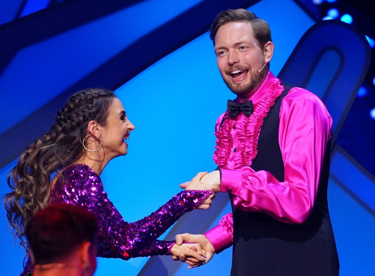 Let´s Dance: Mit dieser Kelle hat Bastian Bielendorfer wohl nicht gerechnet.