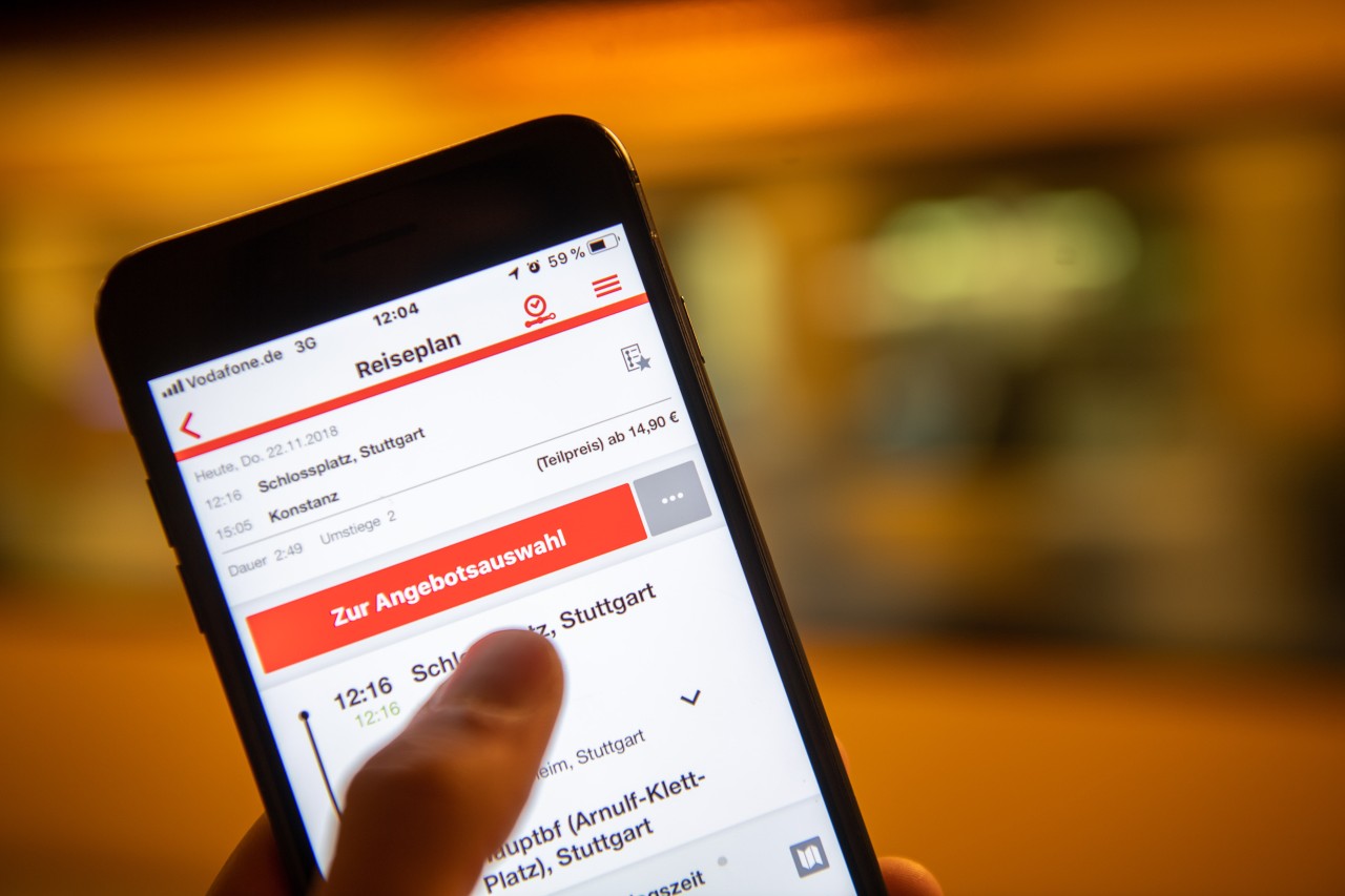 Diesen neuen Service bietet die Deutsche Bahn in ihrer App an. (Symbolbild)