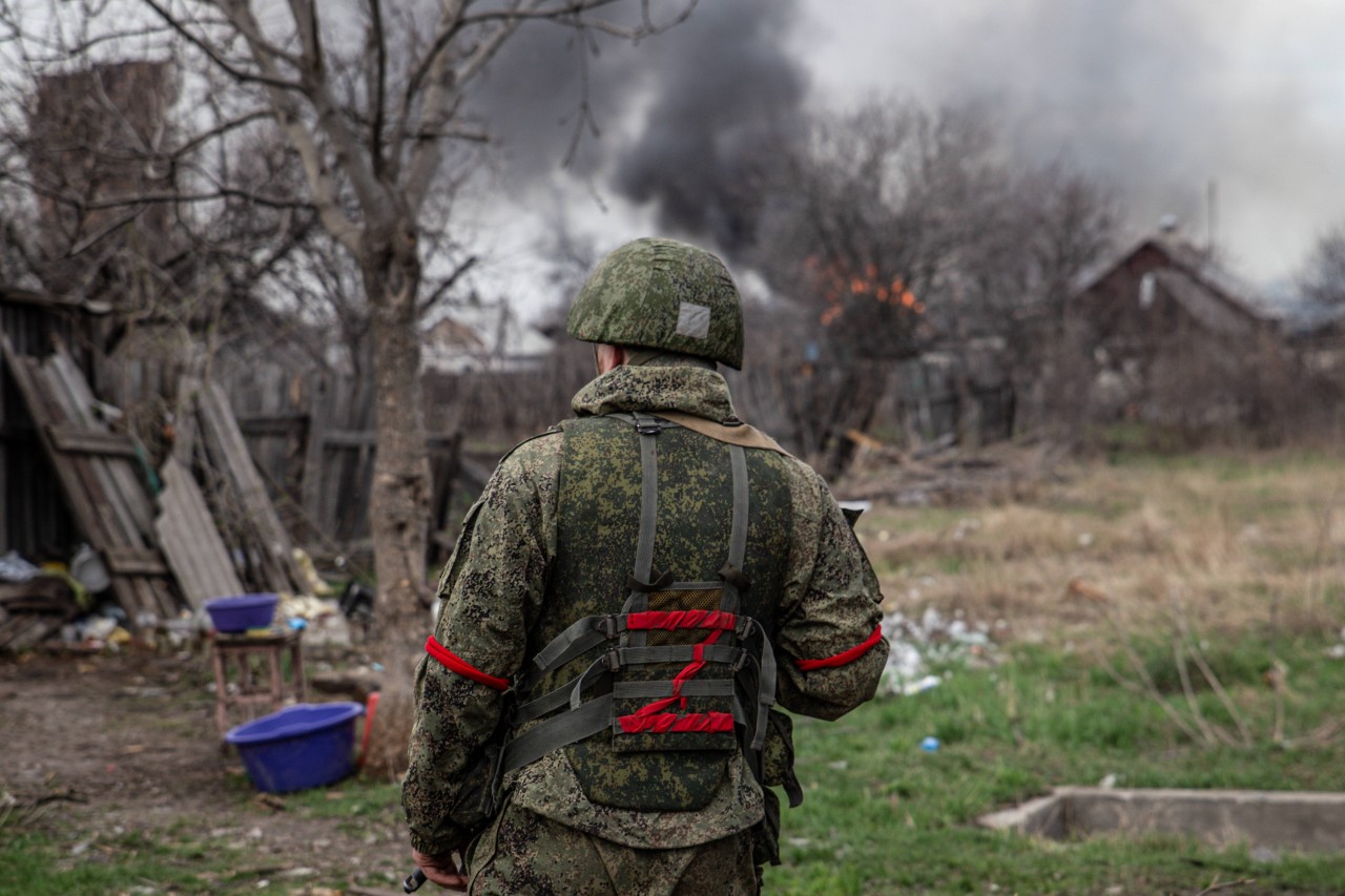 Russische Soldaten könnten durch das Wetter aufgehalten werden. Das "Z" ist zum russischen Symbol im Krieg geworden.