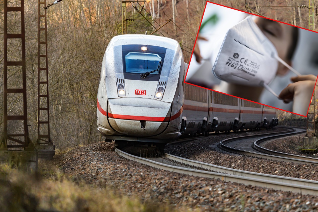 Deutsche Bahn: Im ICE fällt die Klimaanlage aus. Darf in so einem Fall die Maske abgenommen werden? (Symbolbild)