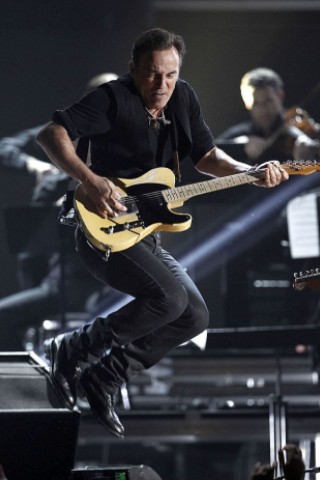 Der Boss auf der Bühne: Bruce Springsteen trat bei den Grammys ebenso auf...