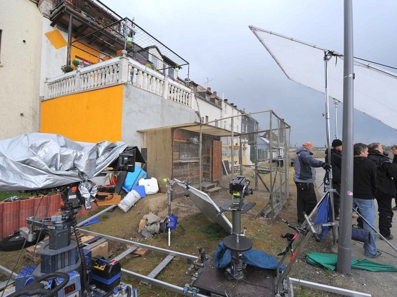 Dreharbeiten für den Tatort Dortmund am Phoenixsee.