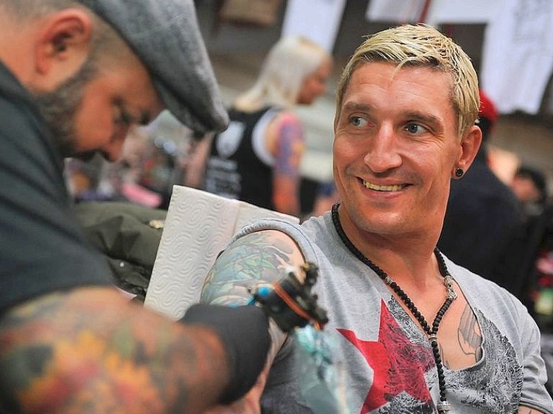 17. Internationale Tattoo und Piercingconvention in Dortmund. Unter den Gästen auch der Handballer Stefan Kretzschmar.