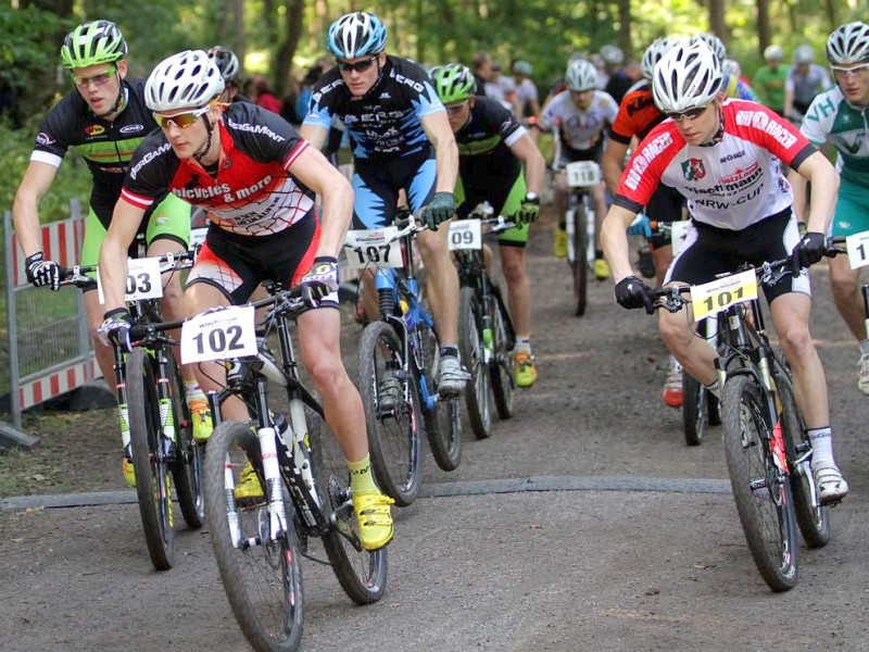 Mountainbike , Finale um den NRW Cup am 30.09.2012 in Haltern Am Dachsberg.  Foto: Gerhard Schypulla WAZ FotoPool