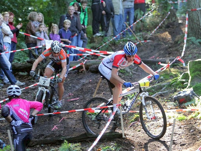 Mountainbike , Finale um den NRW Cup am 30.09.2012 in Haltern Am Dachsberg.  Foto: Gerhard Schypulla WAZ FotoPool