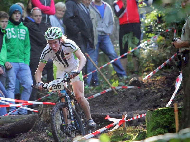 Mountainbike , Finale um den NRW Cup am 30.09.2012 in Haltern am Dachsberg.  Rayner Hofhuis ( ETP Zutphen )Foto: Gerhard Schypulla WAZ FotoPool