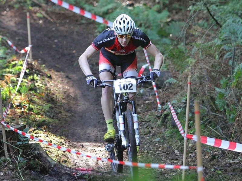 Mountainbike , Finale um den NRW Cup am 30.09.2012 in Haltern am Dachsberg.  Robert Traupe ( Bicycles and more )Foto: Gerhard Schypulla WAZ FotoPool