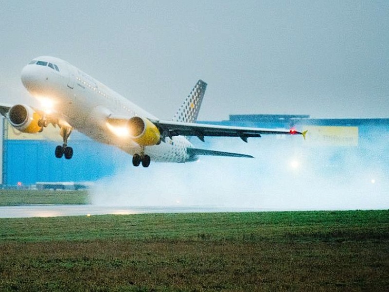 ...starteten am Nachmittag noch Flugzeuge. Xaver hatte weite Teile Nordeuropas im Griff: