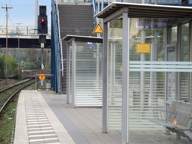 Der Gladbecker Westbahnhof während des Lokführer-Streiks.