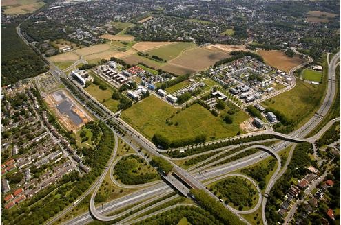 Dortmund: Stadtkrone Ost. (Luftbild/Copyright: Hans Blossey)