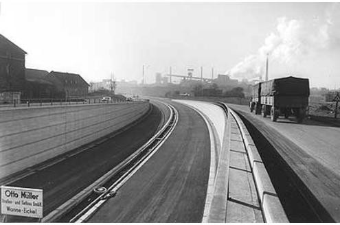 Westliche Parallelrampen der Anschlussstelle Dorstener Straße.