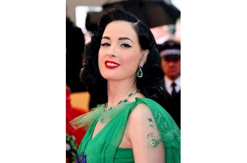 Pin-Up Ikone und Ex von Marylin Manson, Dita Von Teese, konnte auch nicht bei den Lesern punkten: Platz 58.  (Foto: afp)