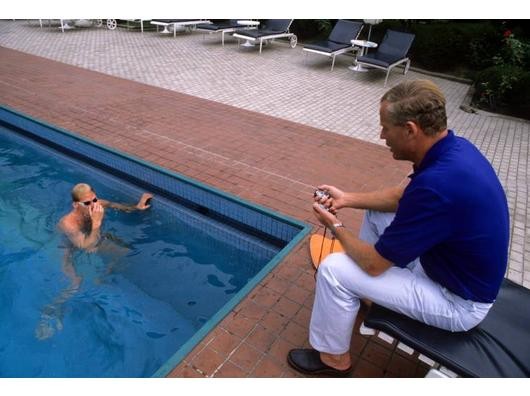 Ein Bild aus den 80er Jahren: Trainer Gerhard Hetz und sein Schützling Rainer Henkel beim Training. Foto: imago