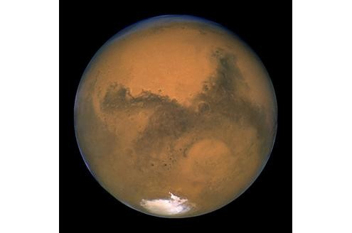 Ein Hubble-Schnappschuss vom Mars.
Bild: Nasa