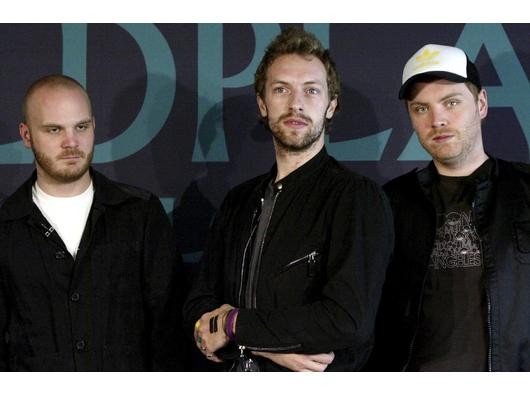 Platz 35: die Band Coldplay - Schlagzeuger Will Champion, Sänger Chris Martin und Gitarrist Jonny Buckland (v.l.)