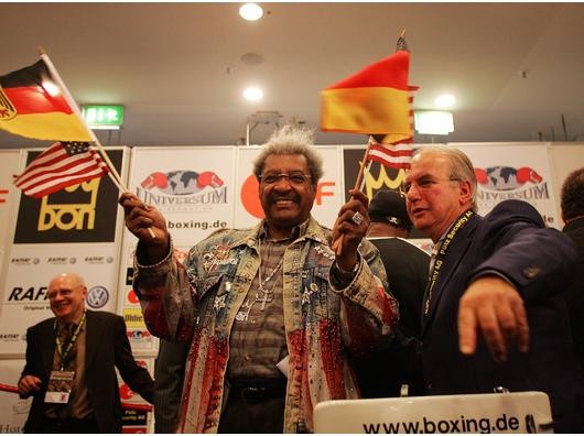 Boxpromoteren unter sich: Don King (li.) und Jean Marcel Nartz. Foto: Imago