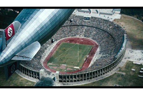 Das Berliner Olympiastadion 1936, Tag des Hochsprungwettbewerbes der Frauen. © Thomas Kost