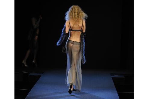 Die Herbst-/Winterkollektion auf dem Laufsteg der Lingerie-Fashion-Show in New York.