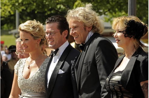 ... Verteidigungsminister Karl-Theodor zu Guttenberg, Showmaster Thomas Gottschalk und ...