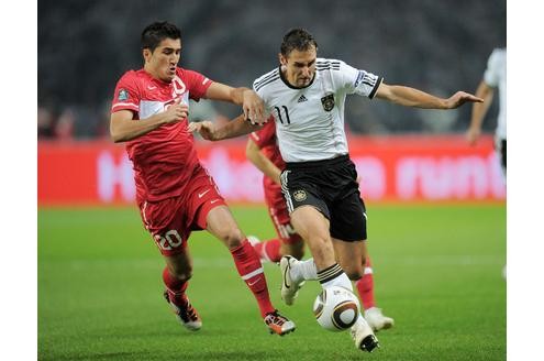 EM-Qualifikationsspiel Deutschland gegen Türkei, Endstand 3:0 (1:0).