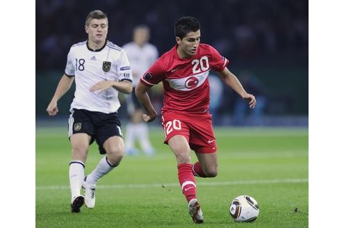 EM-Qualifikationsspiel Deutschland gegen Türkei, Endstand 3:0 (1:0). 