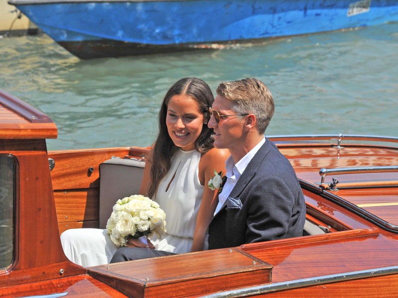 Ana Ivanovic und Bastian Schweinsteiger schipperten ins Eheglück.