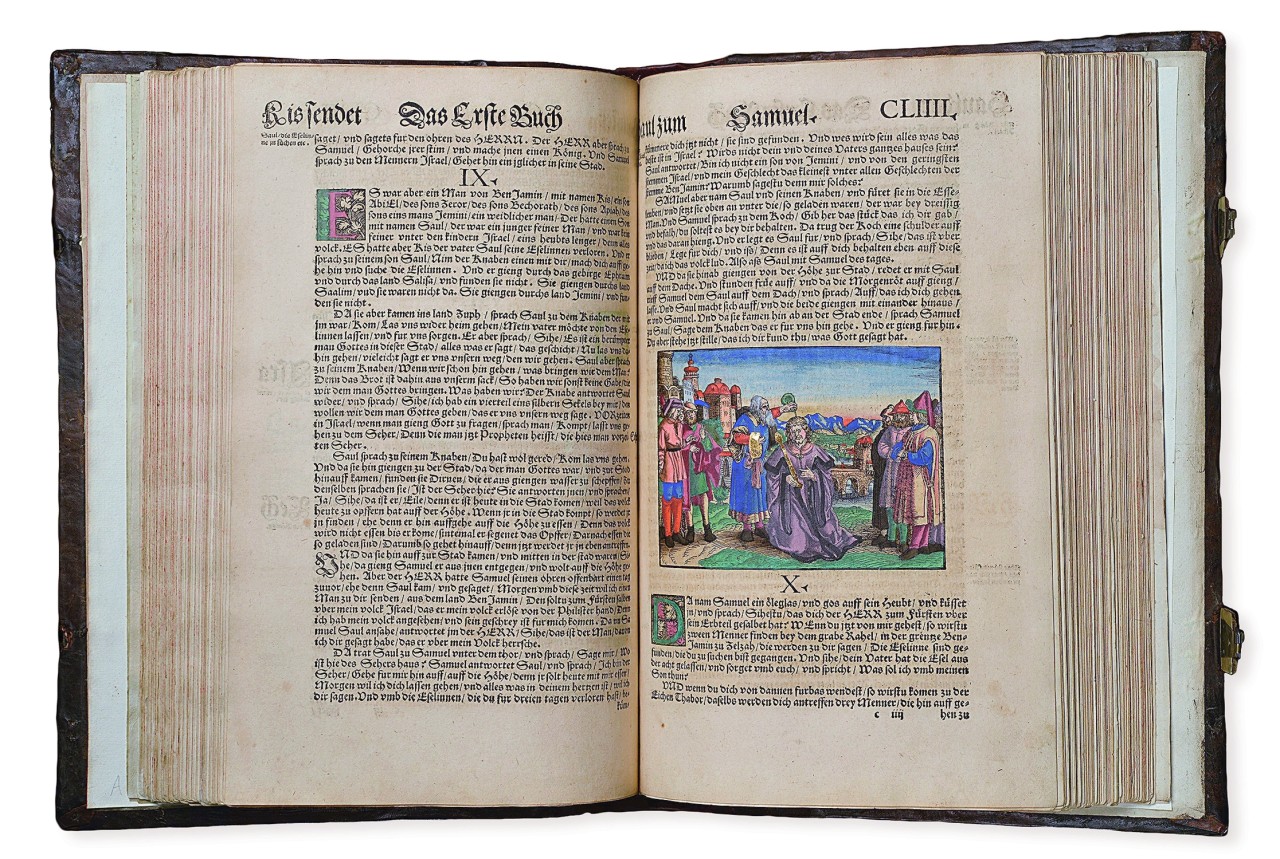 Die Luther-Bibel in einer Ausgabe von Hans Lufft von 1541.