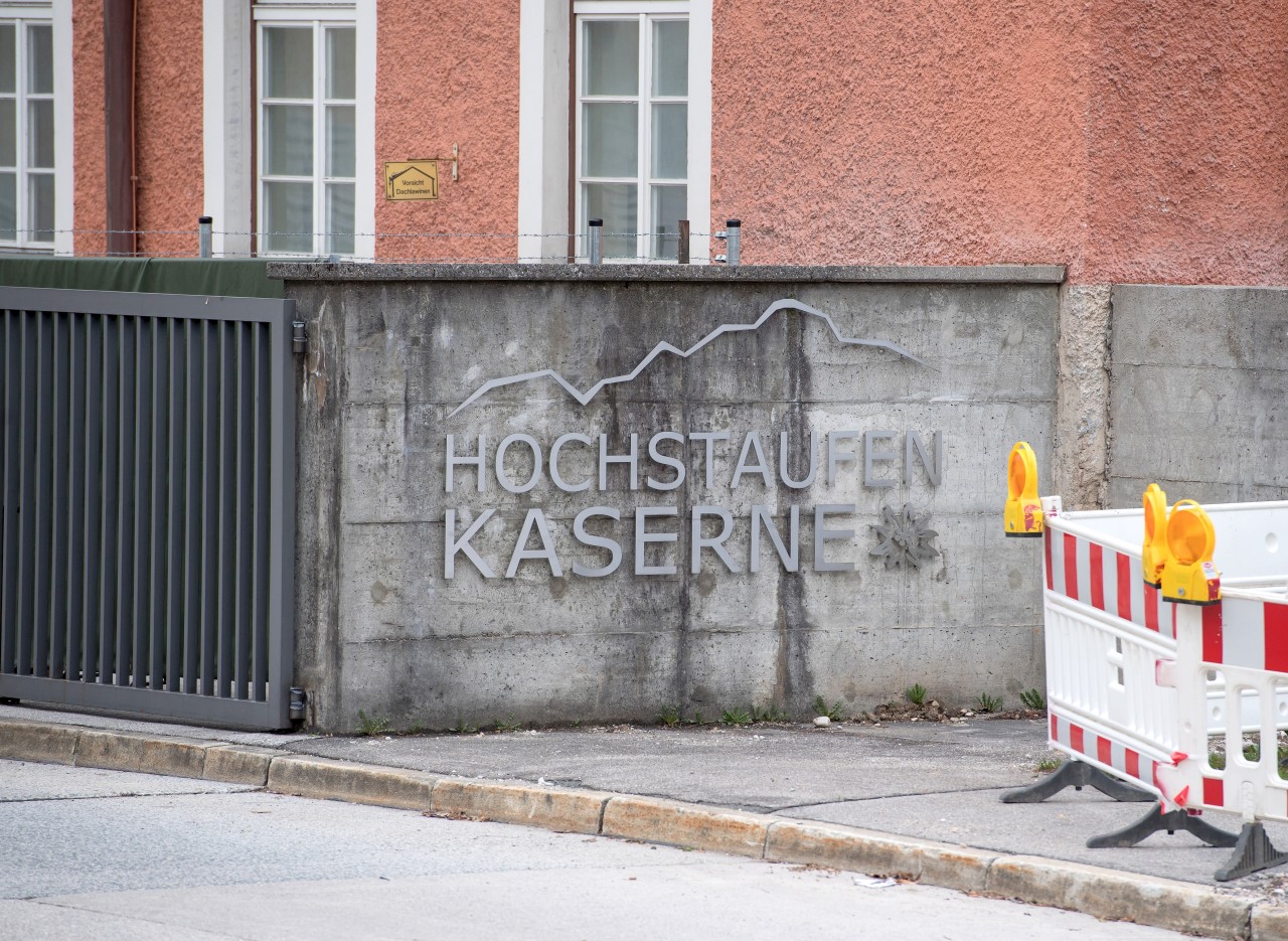 Die Hauptwache an der Hochstaufen-Kaserne in Bad Reichenhall (Bayern).