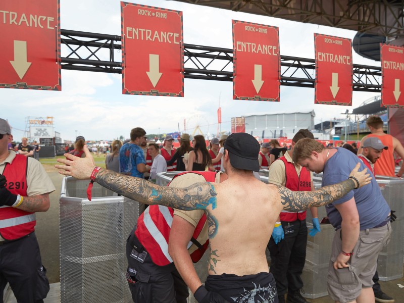 Die Sicherheitsvorkehrungen bei der 31. Auflage des Rockfestivals waren bereits vor der Drohung hoch. 