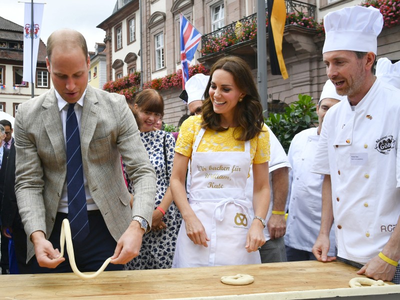 Gatte William versuchte noch sein Glück auf dem deutsch-britischen Marktplatz.