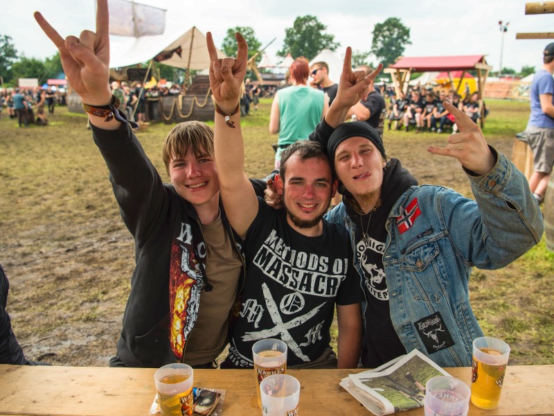 Nach drei Tagen Festival wird vermutlich keine andere Geste mehr gehen als die „Pommesgabel“. 