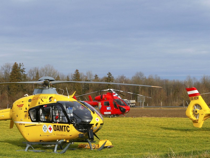 Acht Rettungshubschrauber waren im Einsatz. 