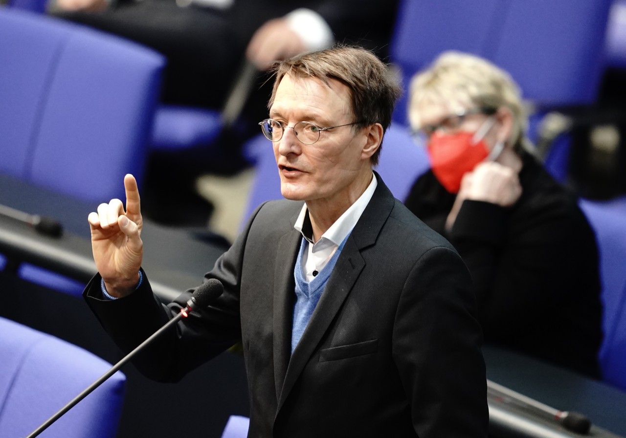 Karl Lauterbach im Bundestag.