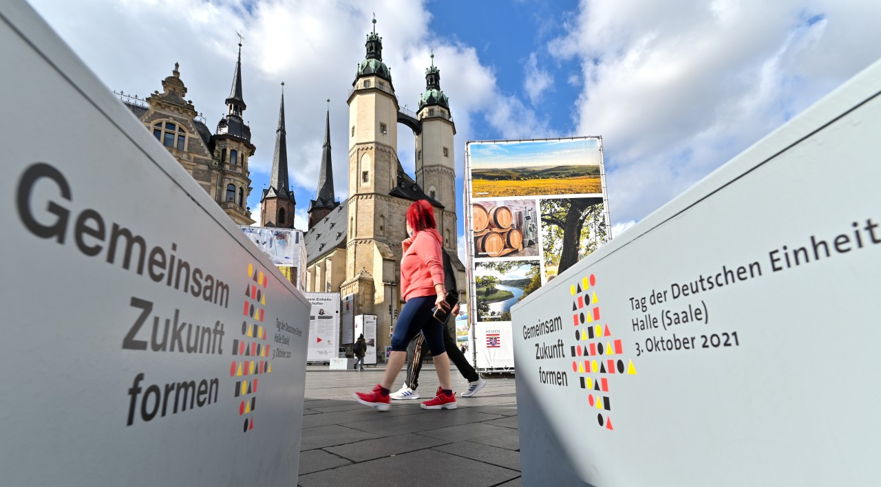 Der Tag der Deutschen Einheit ist da! In Halle (Saale) wird gefeiert.