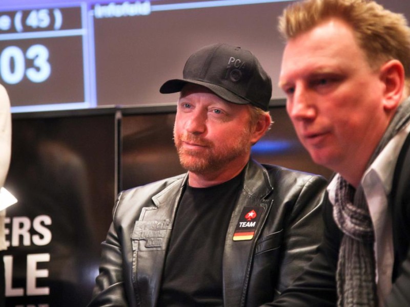 Mit dabei am Pokertisch: Ex-Tennisstar Boris Becker.