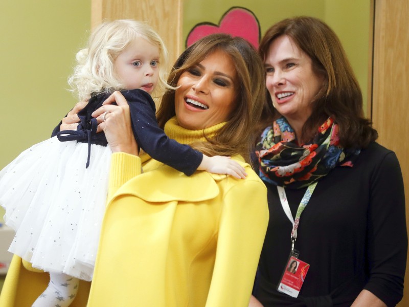 So besuchte sie unter anderem eine Kinderklinik in Cincinnati.