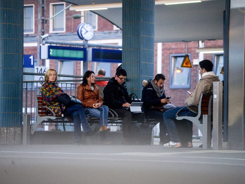 Lokführer-Streik am Bochumer Hauptbahnhof.