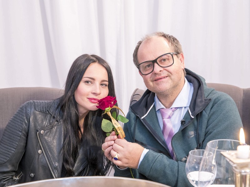 Nicole Mieth und Markus Majowski verstanden sich beim Dinner-Abend offenbar besser.