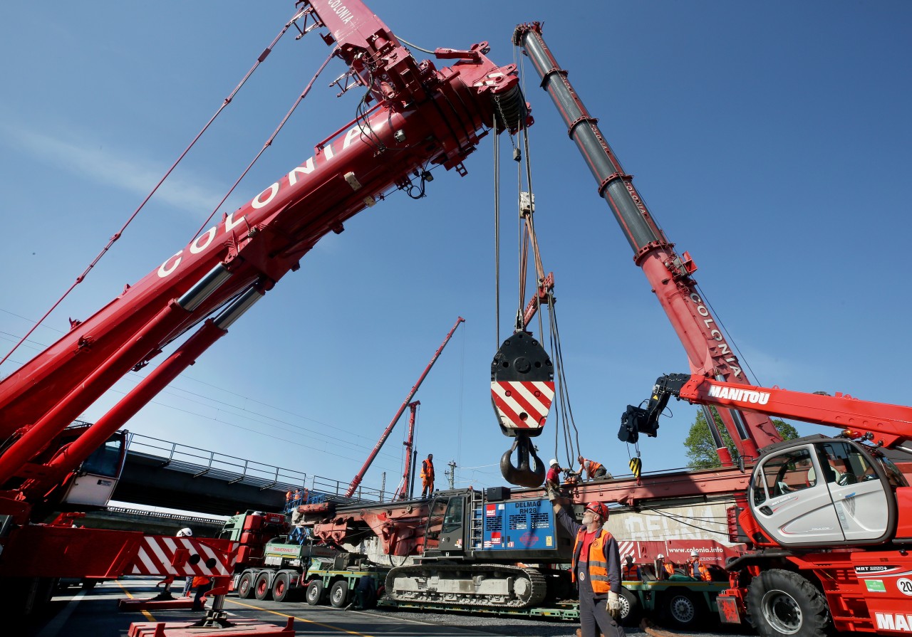 Die A40 bei Mülheim musste mehrfach wegen Arbeiten gesperrt werden.