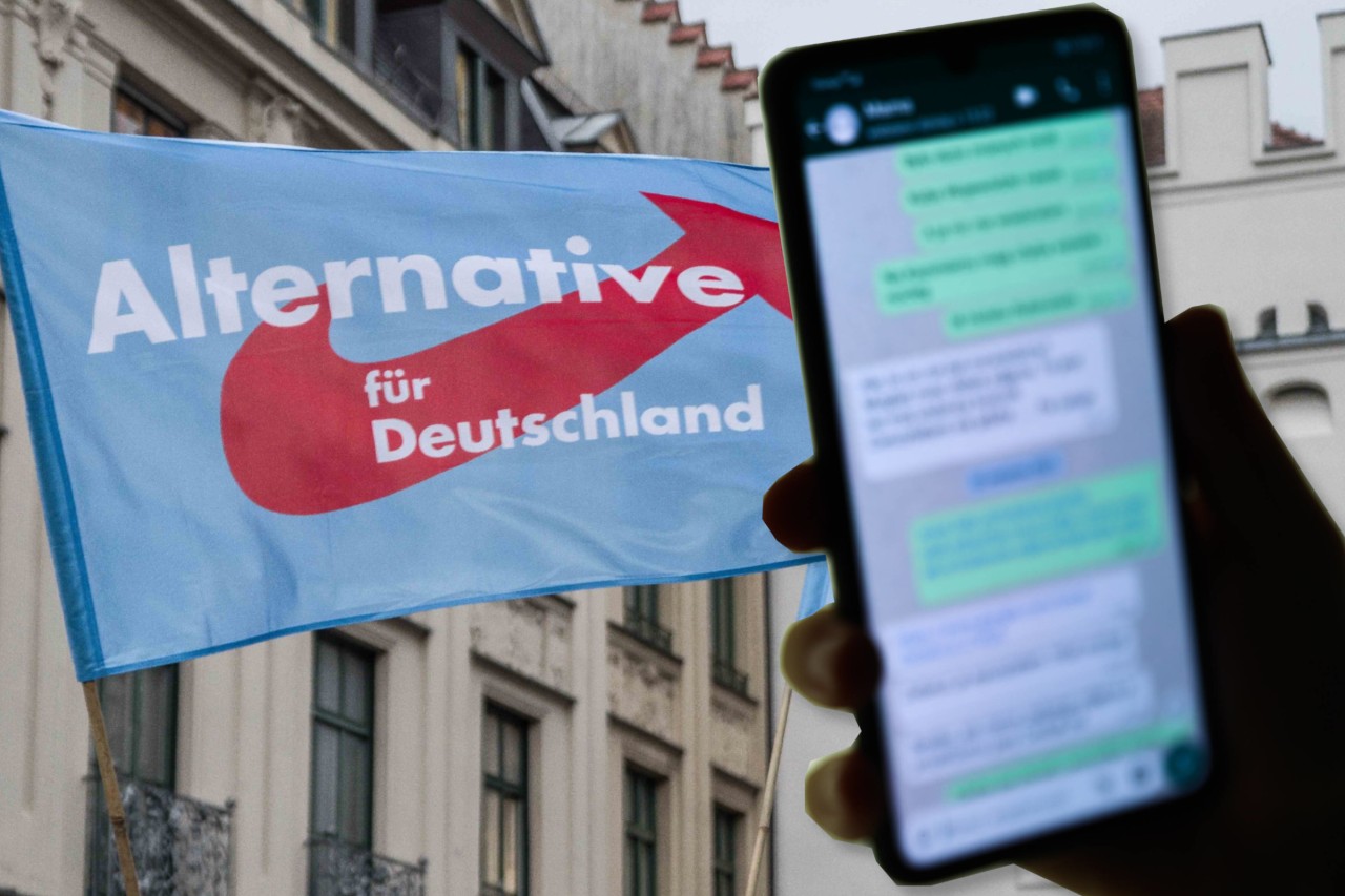 Aufregung in der AfD wegen einer WhatsApp-Nachricht. 