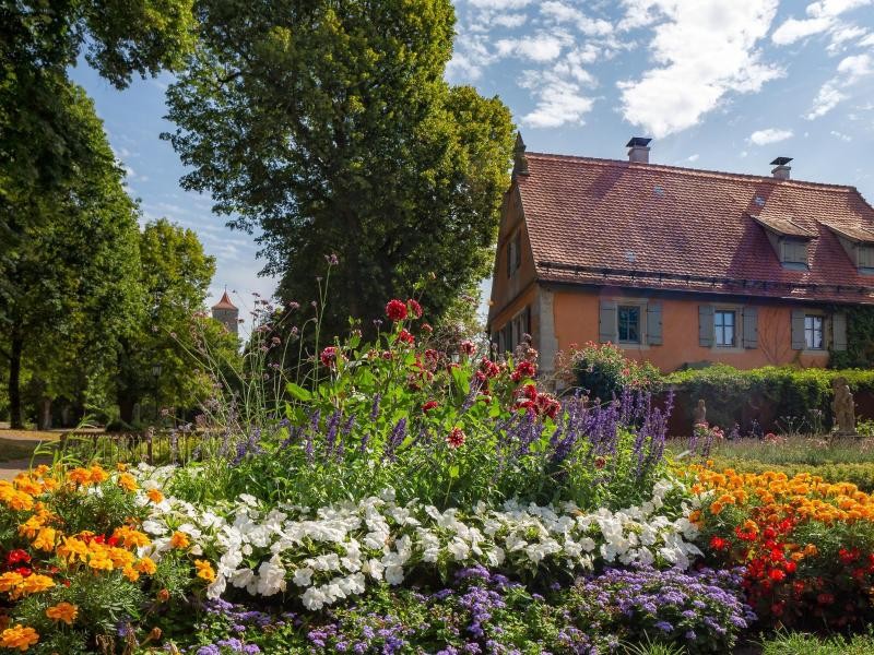 An manchen Stellen ist Rothenburg eine Bildergalerie der Natur.