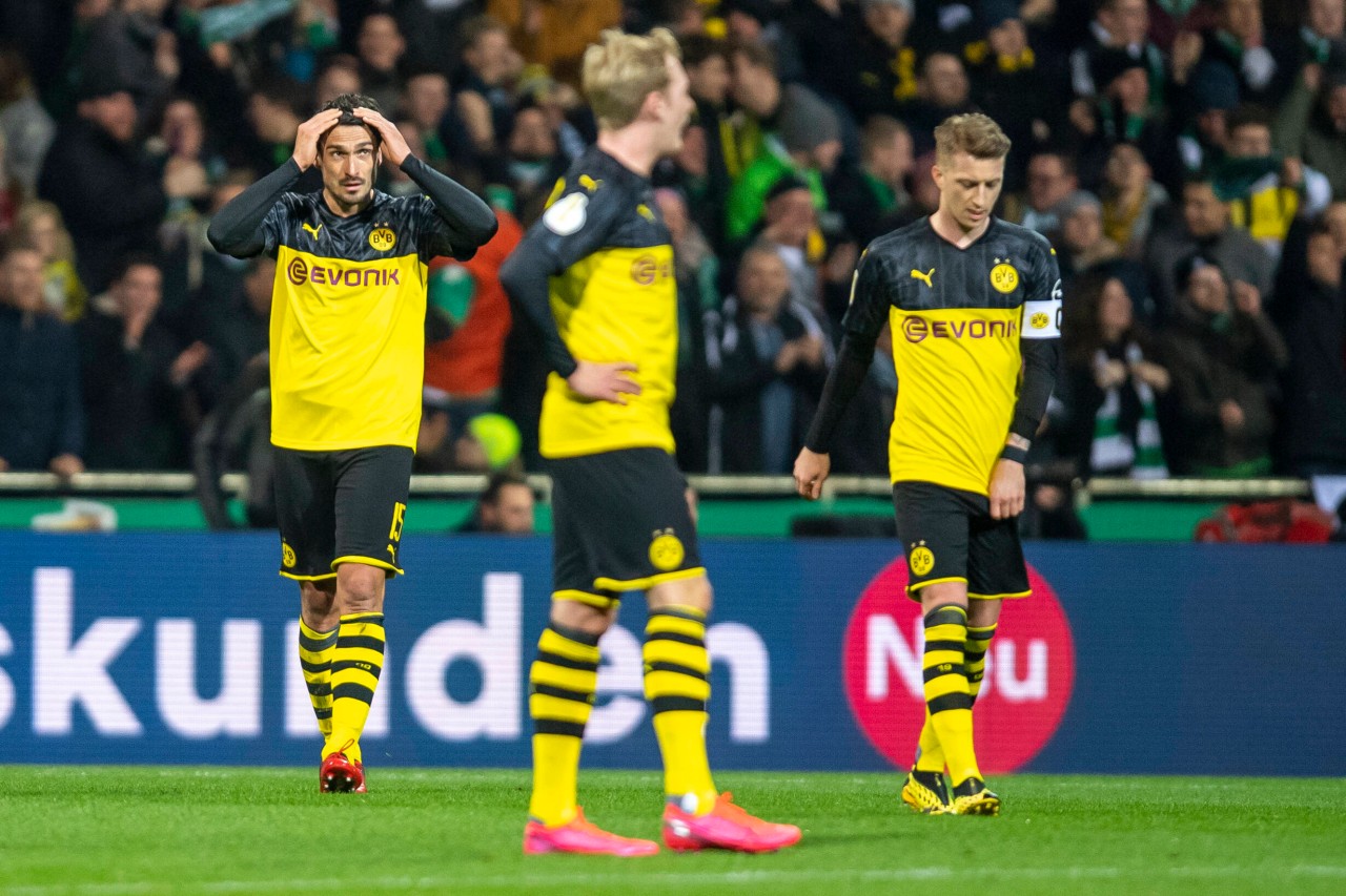 Mats Hummels (l.), Julian Brandt (m.) und Marco Reus (r.) gehören zu den BVB-Stars. 