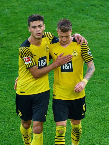 Giovanni Reyna (links) musste runter. Auch Marco Reus (rechts) hat sich wehgetan. 