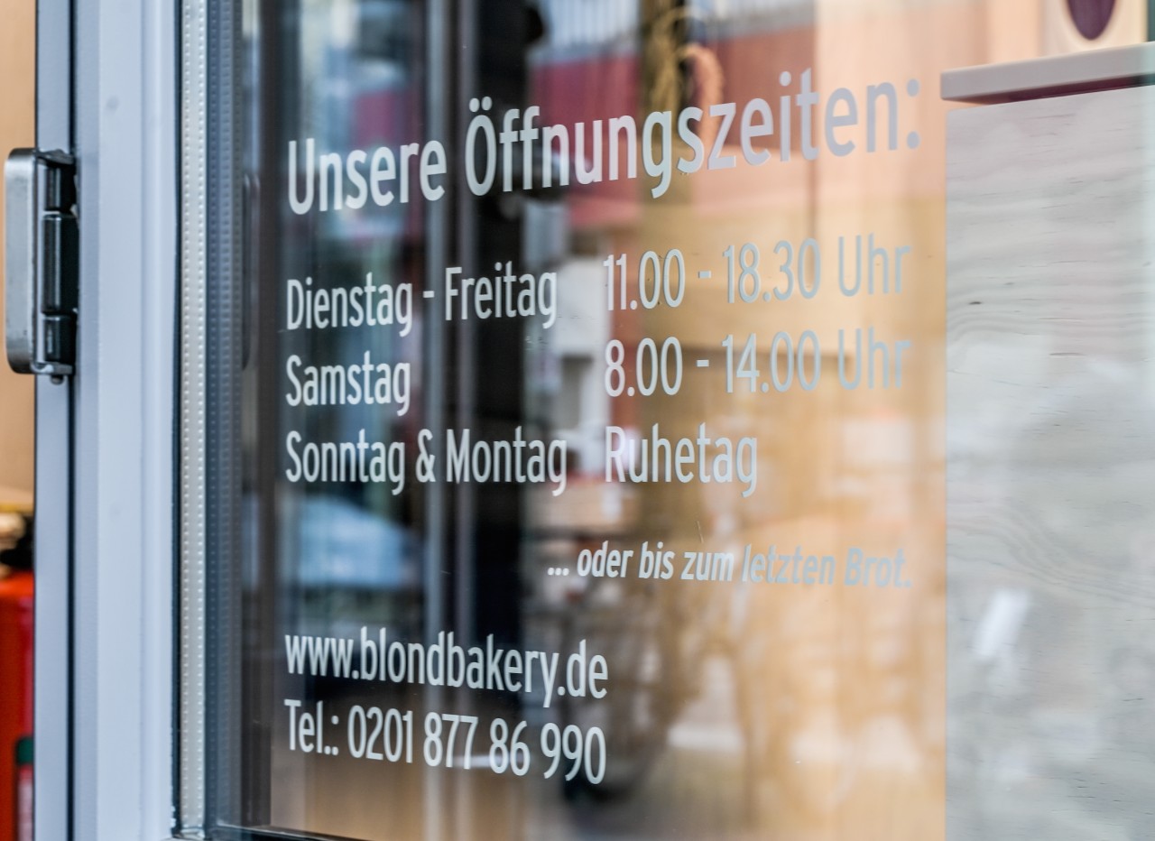 Die „Blond Bakery“ in Essen-Rüttenscheid hat ziemlich ungewöhnliche Öffnungszeiten.