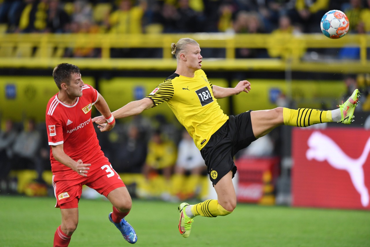 Erling Haaland traf beim 4:2-Sieg des BVB gegen Union Berlin doppelt.