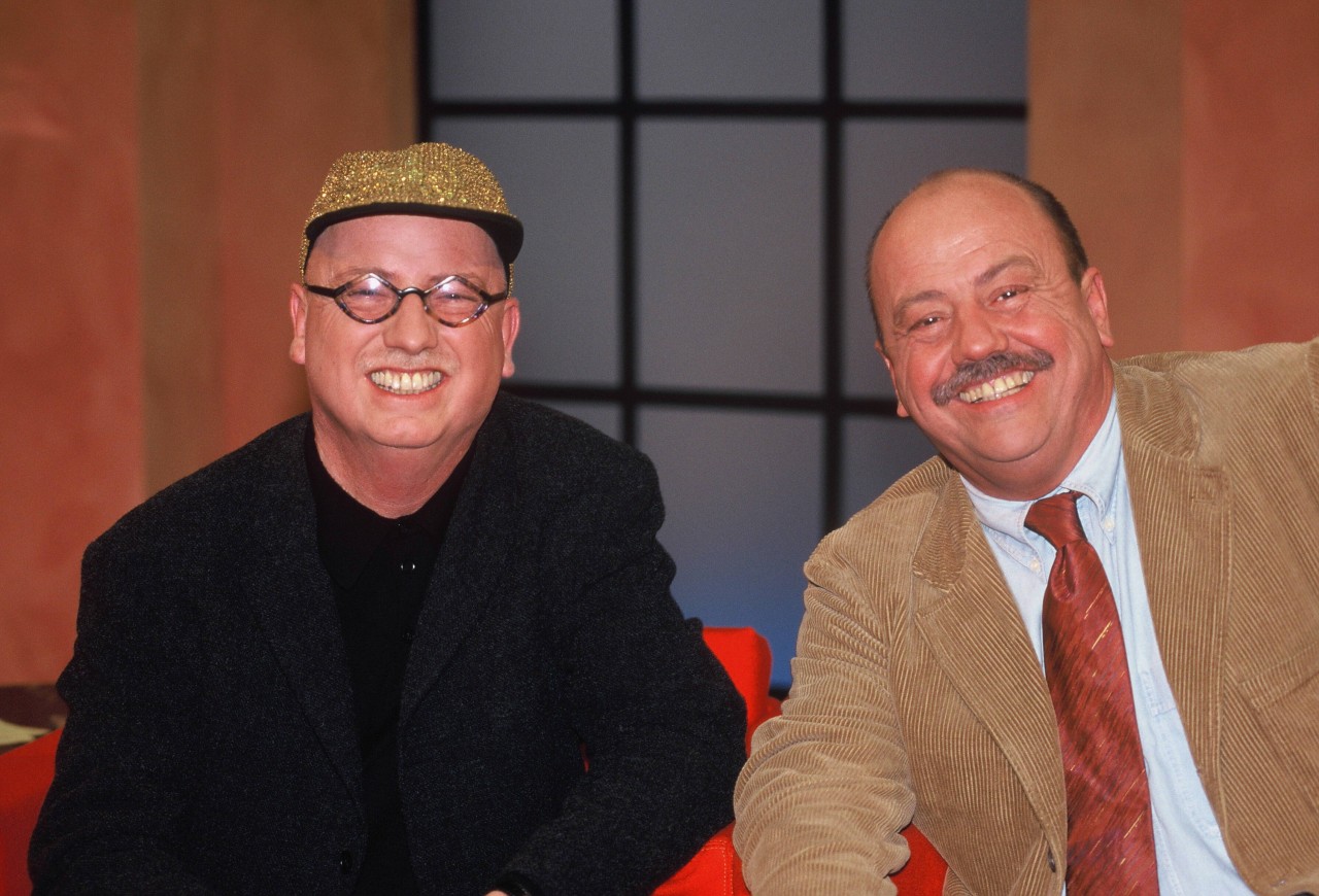 Essen: Ludger Stratmann (rechts) und sein Bruder Christian 2002 bei einer TV-Show. (Archivbild)