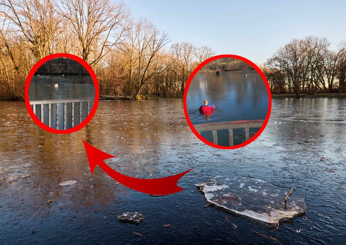 Essen: Frau geht am See spazieren - dann macht sie eine erschreckende Beobachtung