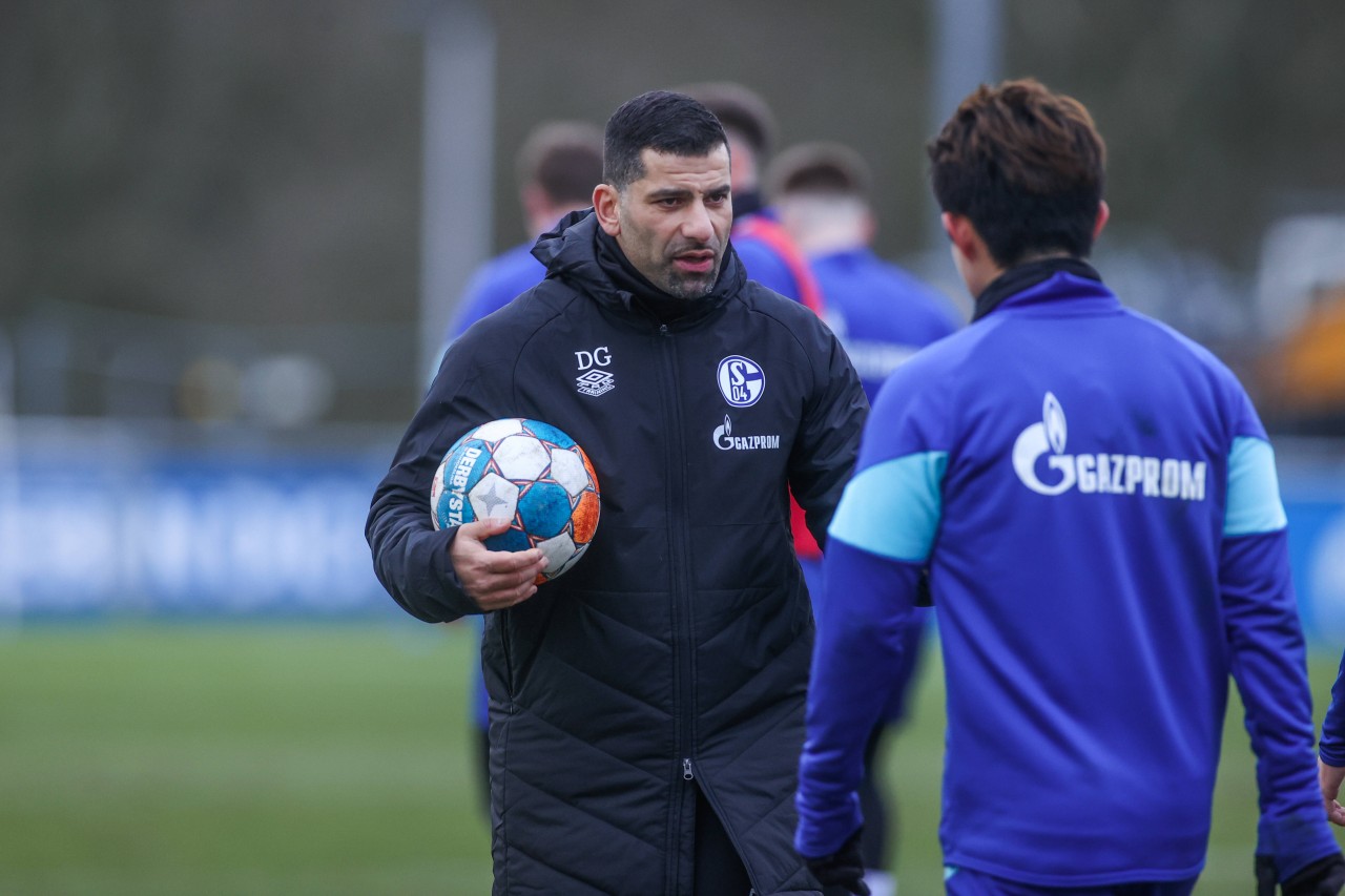 FC Schalke 04: Dimitrios Grammozis beim Knappen-Training.